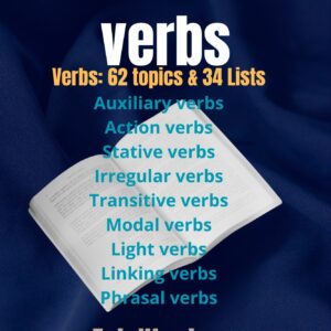 english verbs : verbs 62 topics & 34 lists