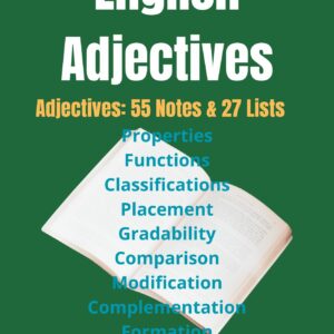 english adjectives: adjectives – 55 notes & 27 lists