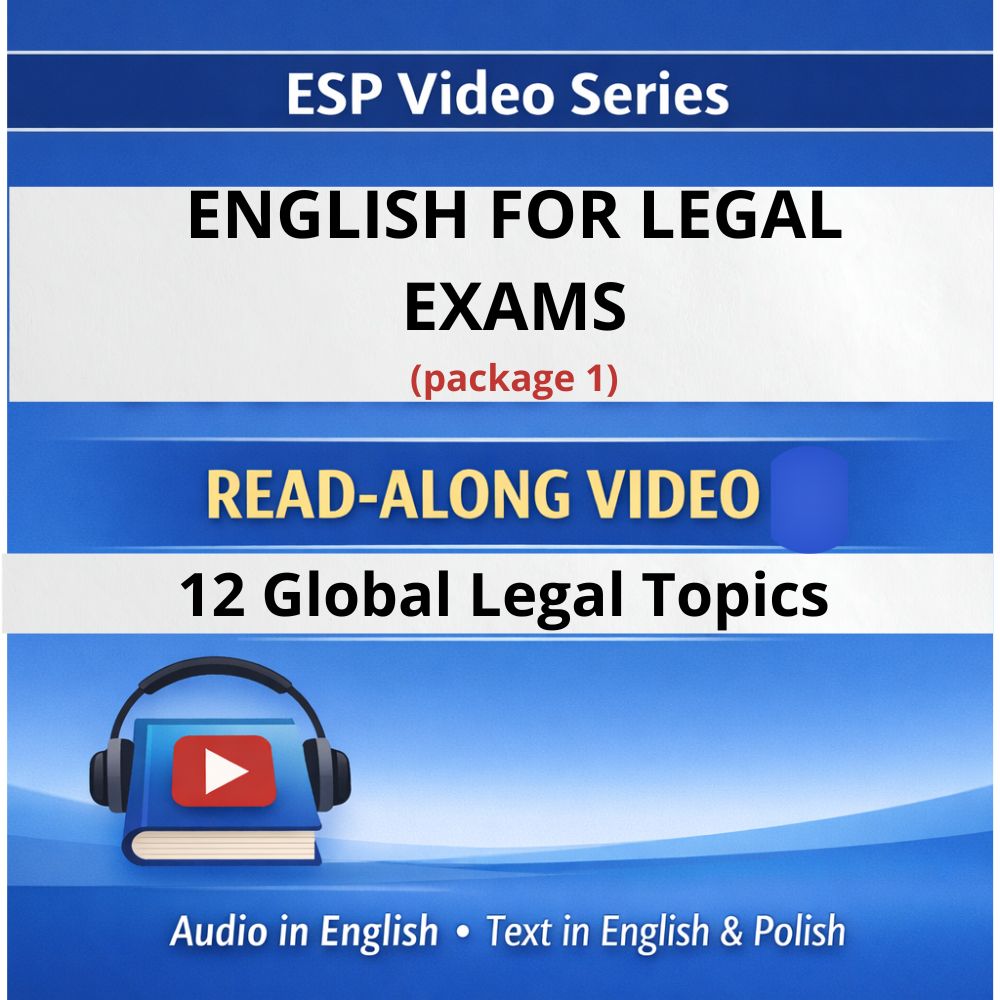 ELP p1 Global Legal Topics | English for Legal Exams – Video Package One